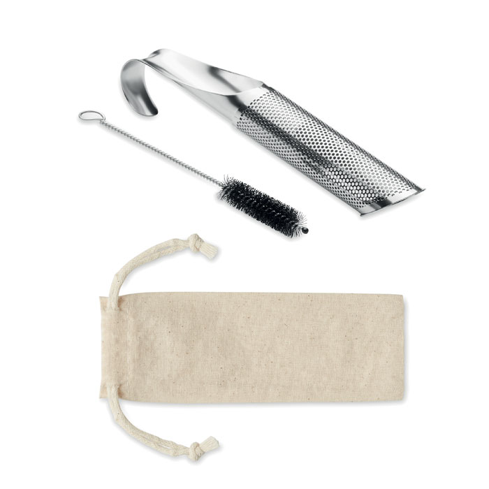 Stainless steel tea infuser-Matt silver-Tasmania-australia-1