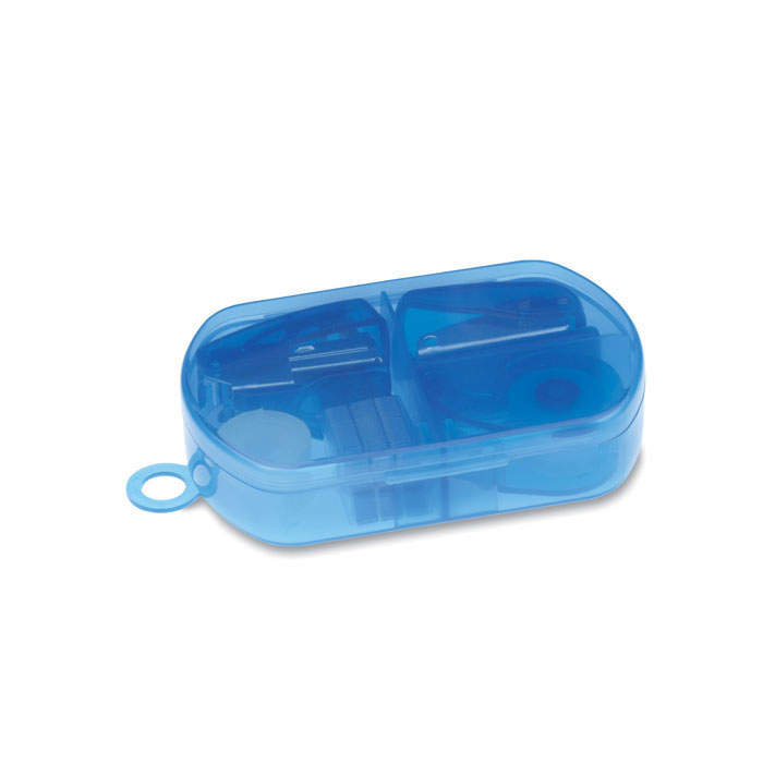 Stationery set in plastic box-Transparent blue-Tasmania-australia-4