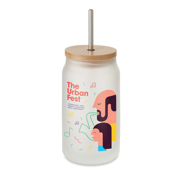 Sublimation mason jar 400 ml-TransparentWhite-Tasmania-australia-2