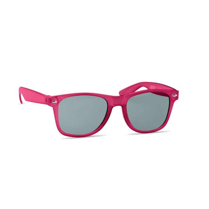 Sunglasses in RPET-Transparent Fuschia-Tasmania-australia-1