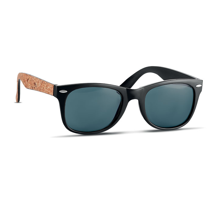 Sunglasses with cork arms-Black-Tasmania-australia-1