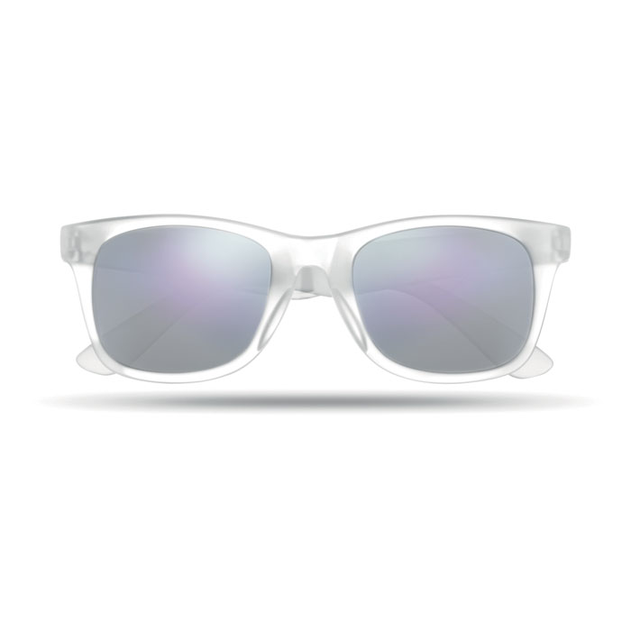 Sunglasses with mirrored lense-Transparent-Tasmania-australia-1