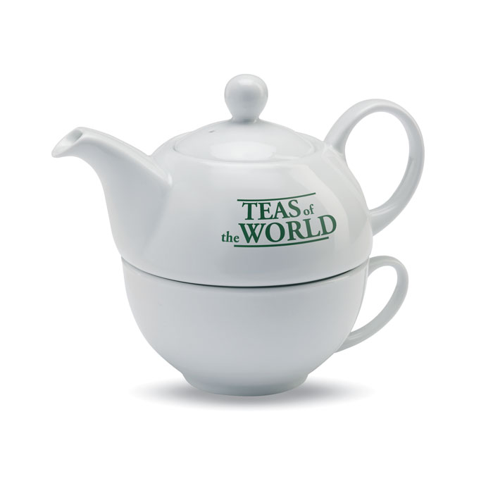 Teapot and cup set 400 ml-White-Tasmania-australia-2