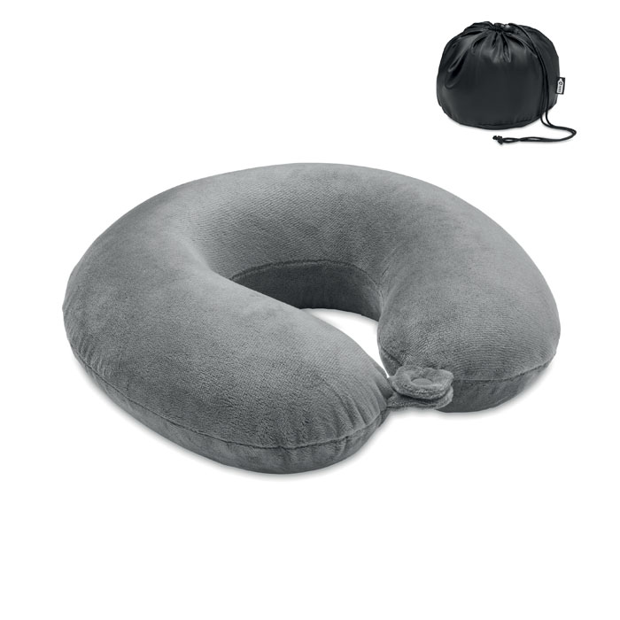 Travel Pillow in 210D RPET-Grey-Tasmania-australia-1 Travel Pillow in 210D RPET-Grey-Tasmania-australia-1