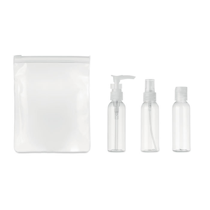 Travel set PE in PEVA pouch-Transparent-Tasmania-australia-4