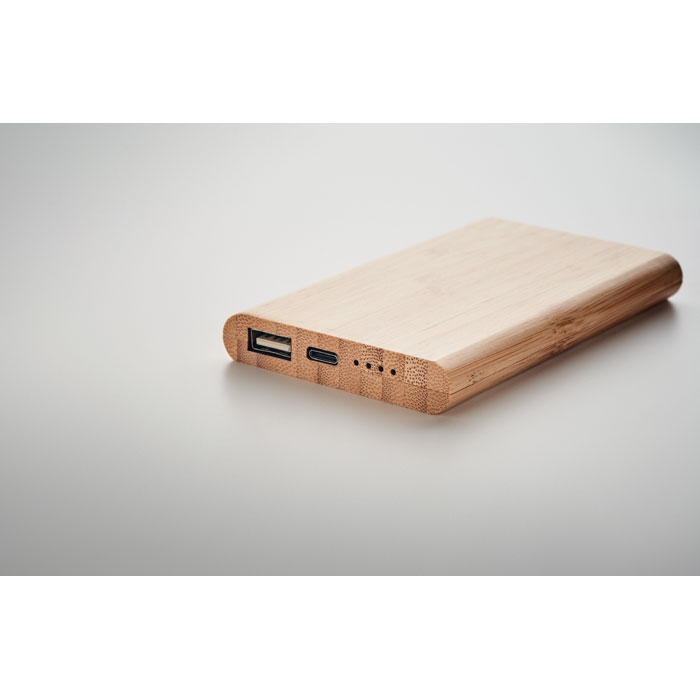 personalized-4000 mAh Bamboo power bank-Wood-Tasmania-australia