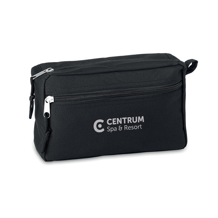 customized-600D RPET toilet bag-black-tasmania australia