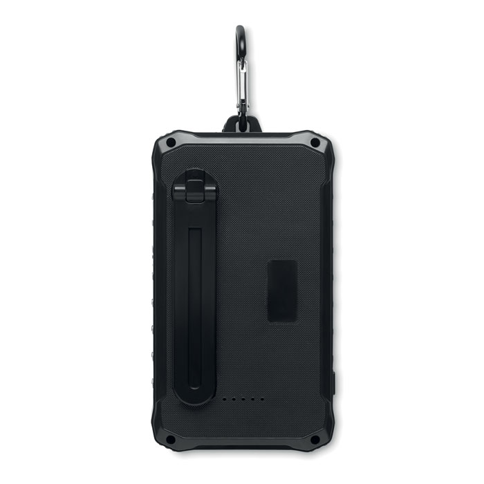 promotional-8000 mAh solar dynamo charger-Black-Tasmania-australia