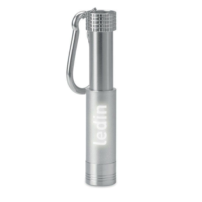 Aluminium ABS LED key ring-Silver-Tasmania-australia-1