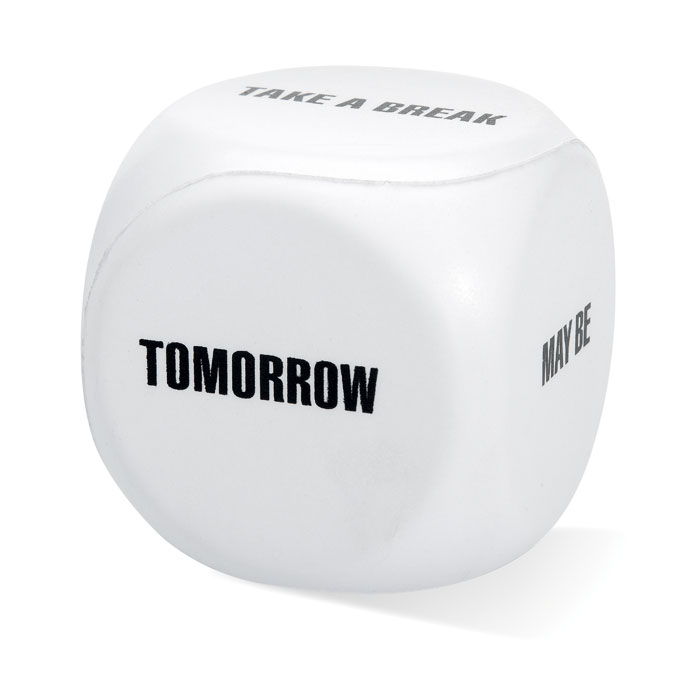 Anti-stress decision dice-White-Tasmania-australia-1 Anti-stress decision dice-White-Tasmania-australia-1