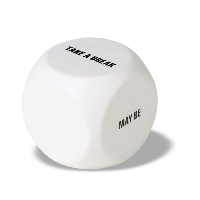 Anti-stress decision dice-White-Tasmania-australia-2 Anti-stress decision dice-White-Tasmania-australia-2