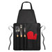 BBQ apron with BBQ tools-black-Tasmania-australia-1