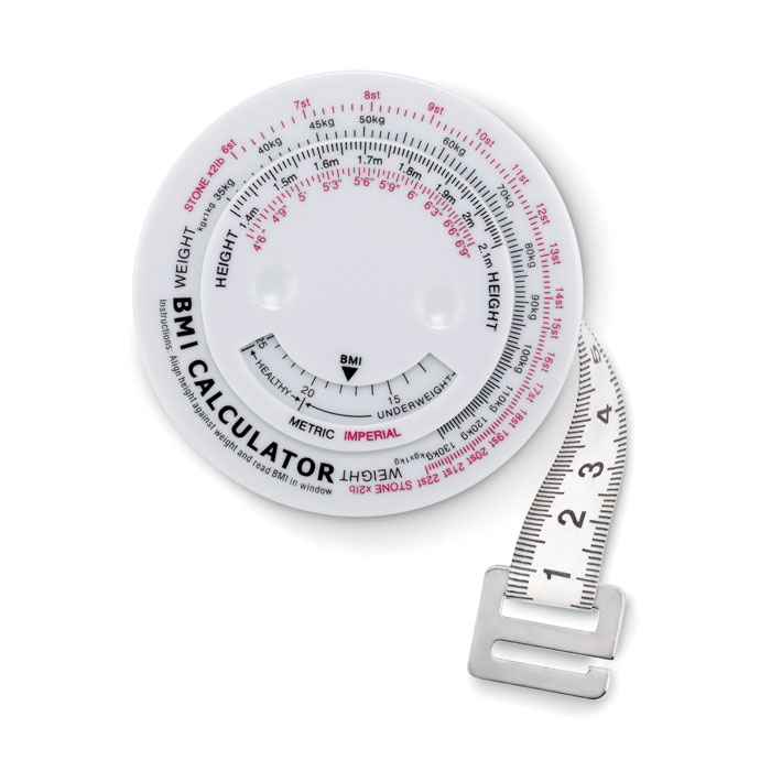 customized-BMI measuring tape-white-tasmania australia