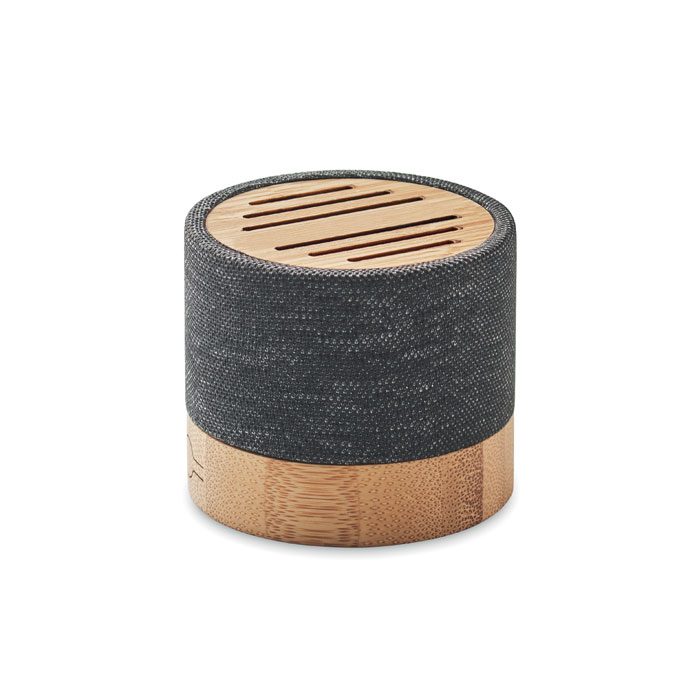 Bamboo RPET wireless speaker-BLACK-Tasmania-australia-1 customized-Bamboo RPET wireless speaker-BLACK-Tasmania-australia