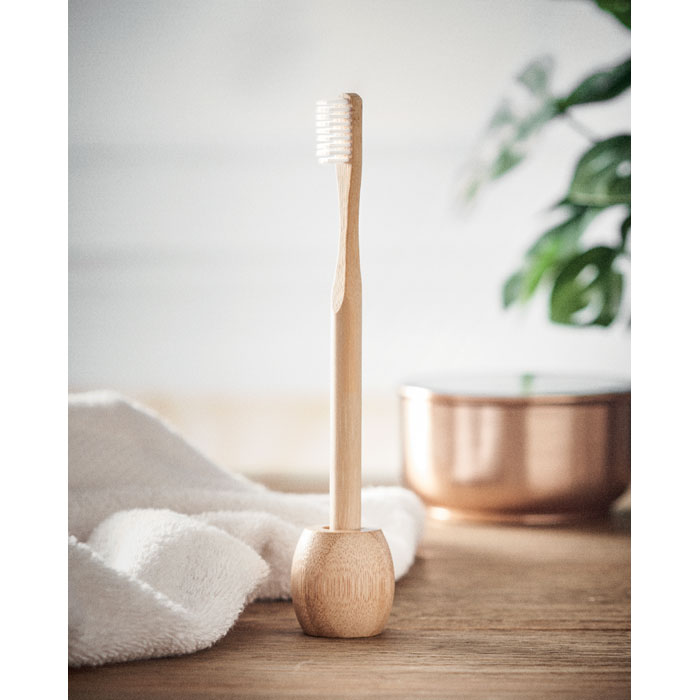 customized-Bamboo tooth brush with stand-Wood-Tasmania-australia