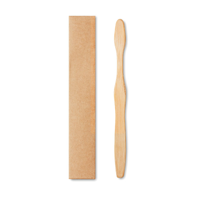 promotional-Bamboo toothbrush in Kraft box-BLACK-Tasmania-australia