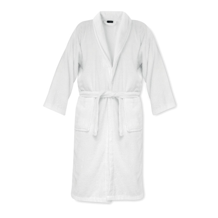 customized-Bathrobe organic cotton XL XXL-WHITE-Tasmania-australia