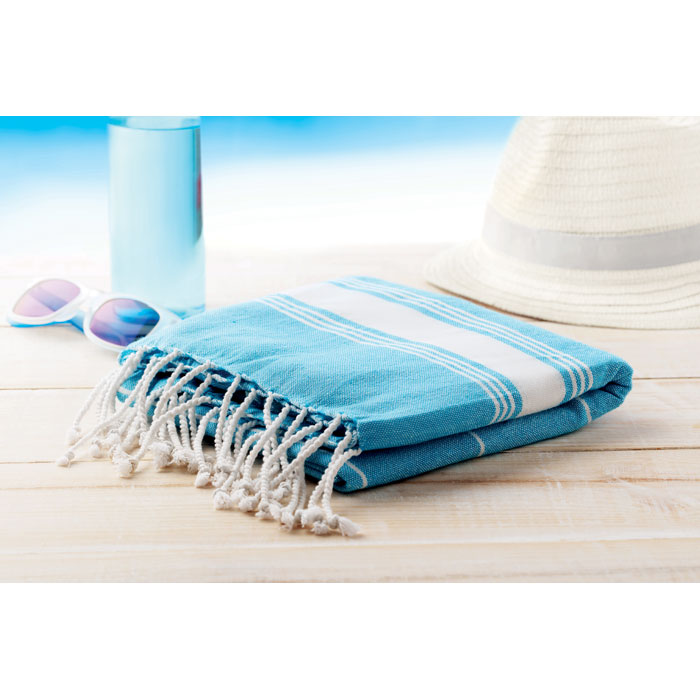 Beach towel cotton 180 gr m²-TURQUISE-Tasmania-australia-2