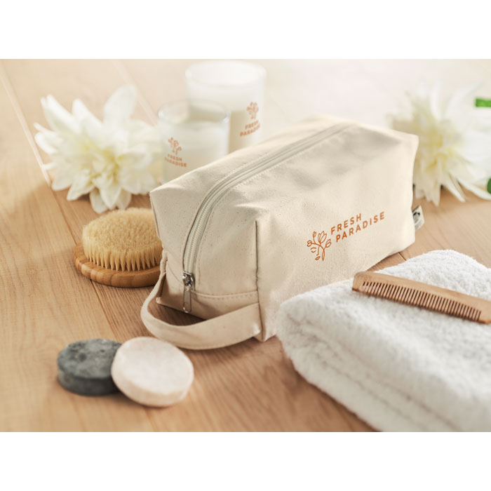 customized-Canvas cosmetic bag-beige-tasmania australia