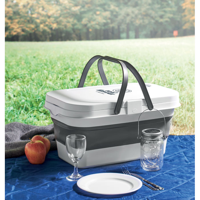 personalized-Collapsible picnic bucket - White - Tasmania- Australia