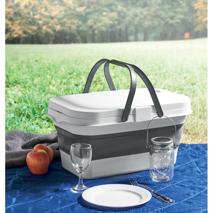 personalized-Collapsible picnic bucket - White - Tasmania- Australia