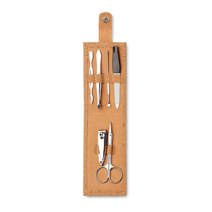 Cork 6 piece manicure set-Beige-Tasmania-australia-1 customized-Cork 6 piece manicure set-Beige-Tasmania-australia