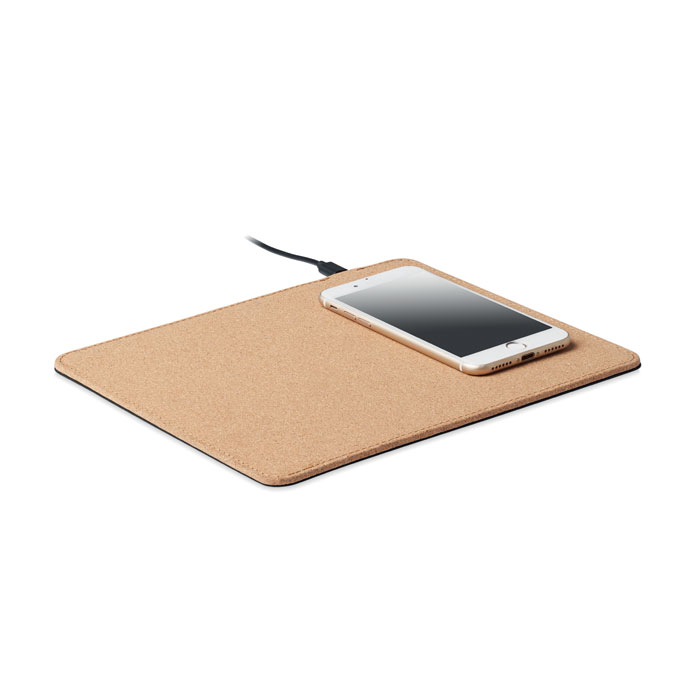 customized-Cork mouse mat charger 15W-Beige-Tasmania-australia