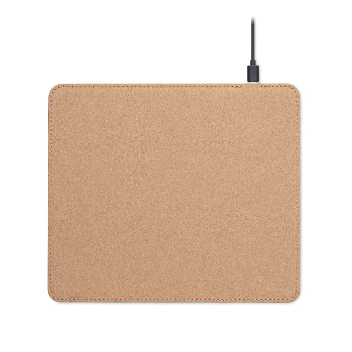 customized-Cork mouse mat charger 15W-Beige-Tasmania-australia