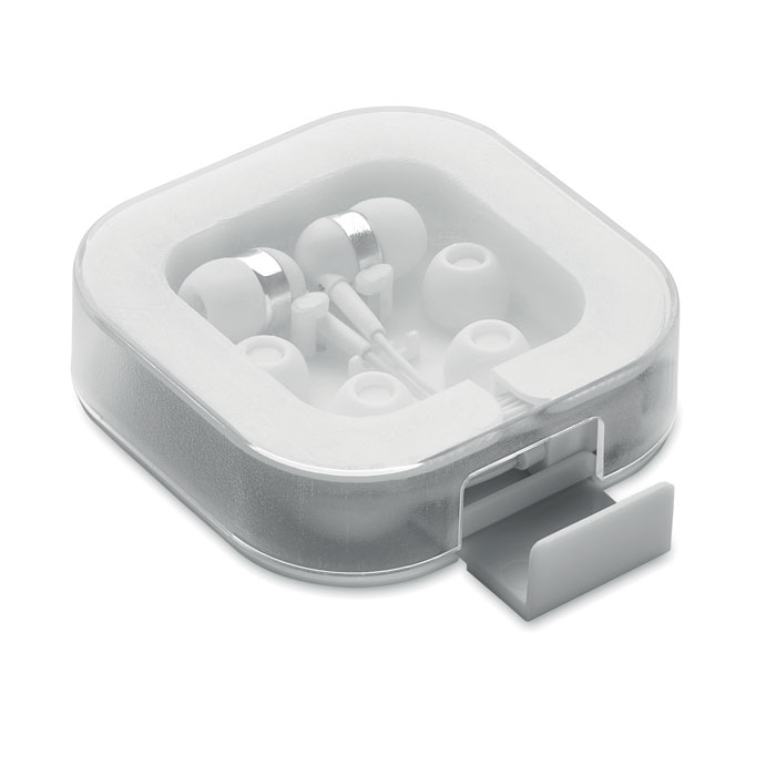 promotional-Ear phones with silicone covers-white-Tasmania-australia