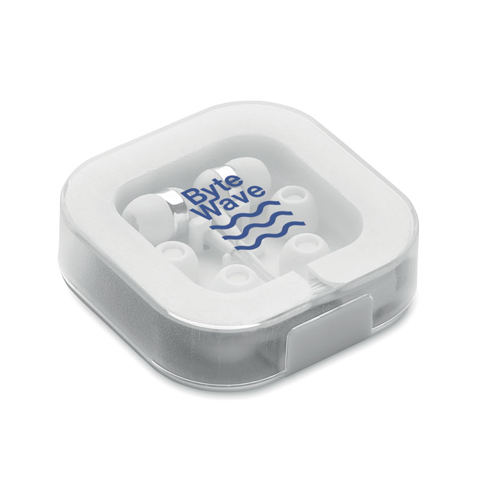 promotional-Ear phones with silicone covers-white-Tasmania-australia