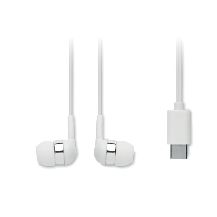 promotional-Ear phones with silicone covers-white-Tasmania-australia