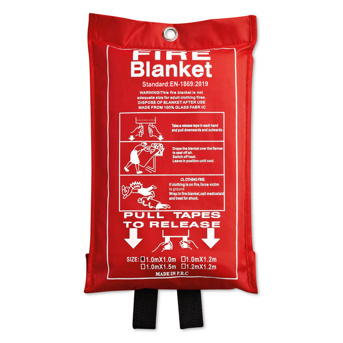 Fire blanket in pouch 100x95cm-Red-Tasmania-australia-1