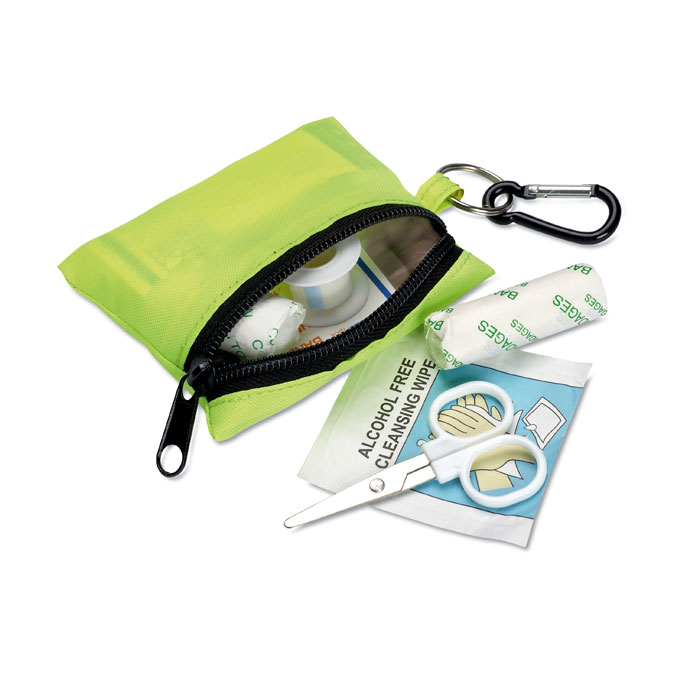 personalized-First aid kit w carabiner-YELLOW-Tasmania-australia