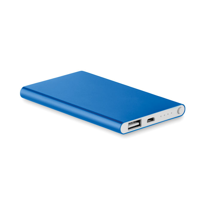 personalized-Flat power bank 4000 mAh-ROYAL BLUE-Tasmania-australia