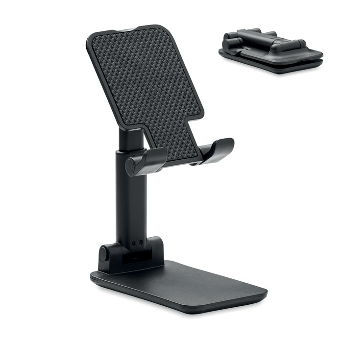 personalized-Foldable phone stand in ABS-Black-Tasmania-australia