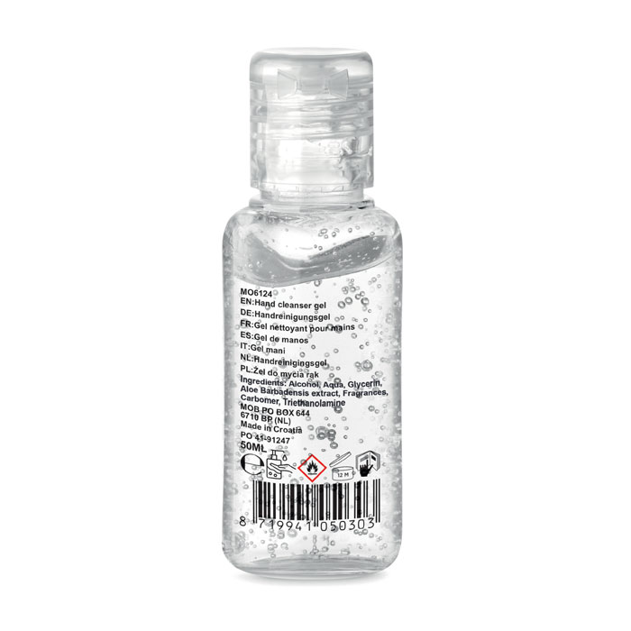 customized-Hand cleanser gel 50ml--TRANSPARENT-Tasmania-australia