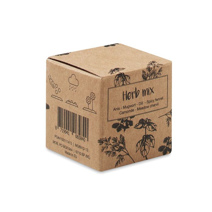 customized-Herb seed bomb in carton box-Beige-Tasmania-australia