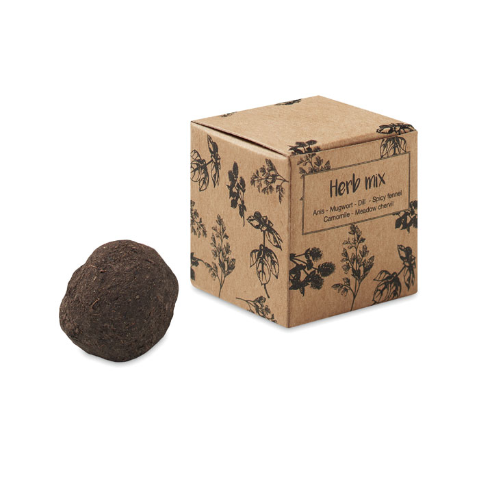 customized-Herb seed bomb in carton box-Beige-Tasmania-australia