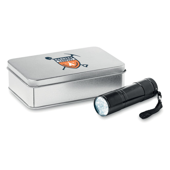 LED torch in tin box-Black-Tasmania-australia-2