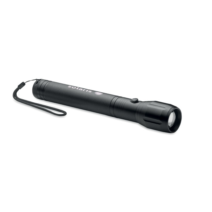 Large aluminium LED flashlight-Black-Tasmania-australia-2