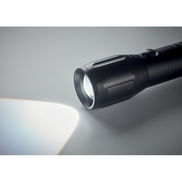 Large aluminium LED flashlight-Black-Tasmania-australia-8