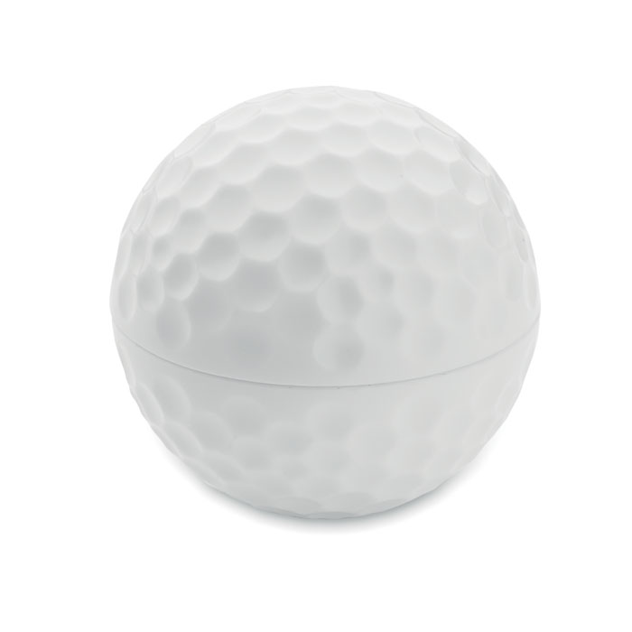 personalized-Lip balm in golf ball shape-WHITE -Tasmania-australia