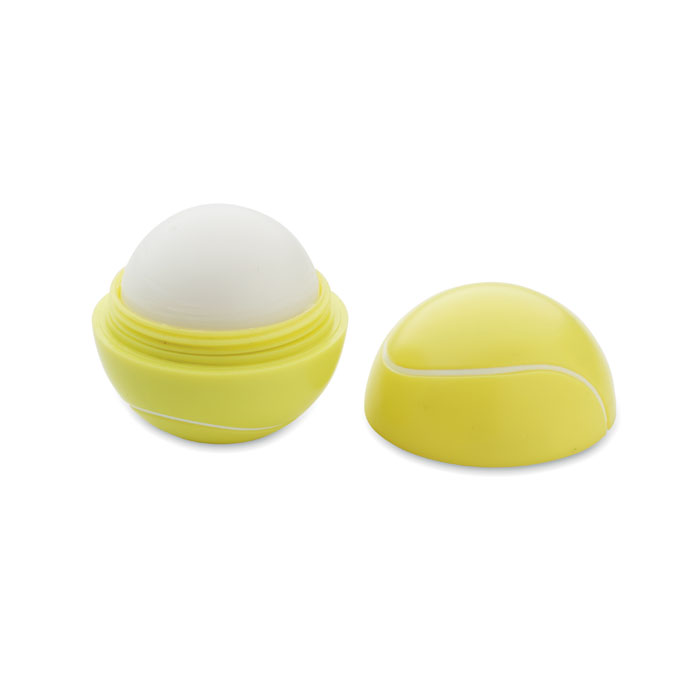 personalized-Lip balm in tennis ball shape- YELLOW-Tasmania-australia