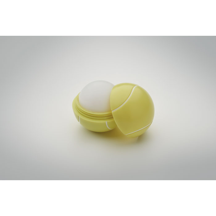 personalized-Lip balm in tennis ball shape- YELLOW-Tasmania-australia