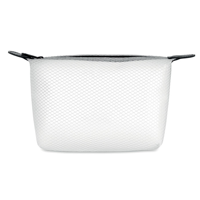 personalized-Mesh EVA toiletry bag-TRANSPARENT WHITE-Tasmania-australia