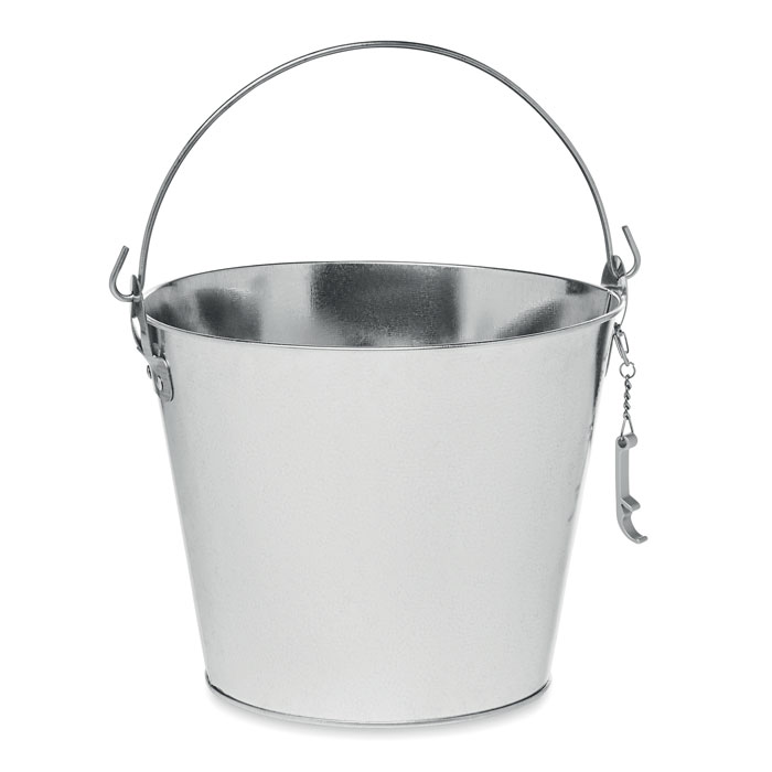 Metal beer bucket 4L-Matt silver-Tasmania-australia-1