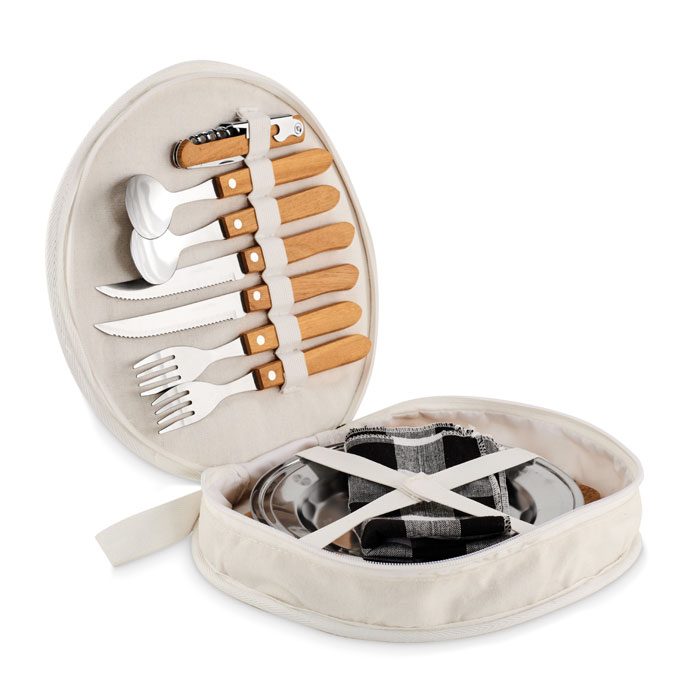 Picnic 2 person set in pouch-Beige-Tasmania-australia-2