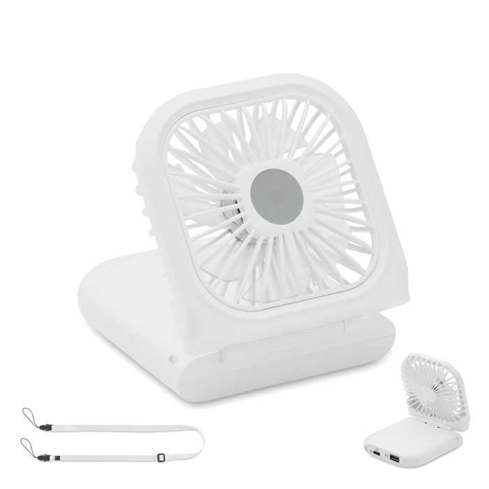 promotional-Portable foldable or desk fan-white-Tasmania-australia