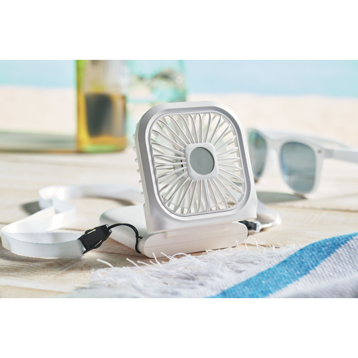 promotional-Portable foldable or desk fan-white-Tasmania-australia