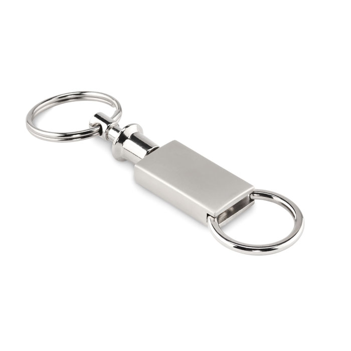 Pull apart split key ring-Matt silver-Tasmania-australia-1 Pull apart split key ring-Matt silver-Tasmania-australia-1